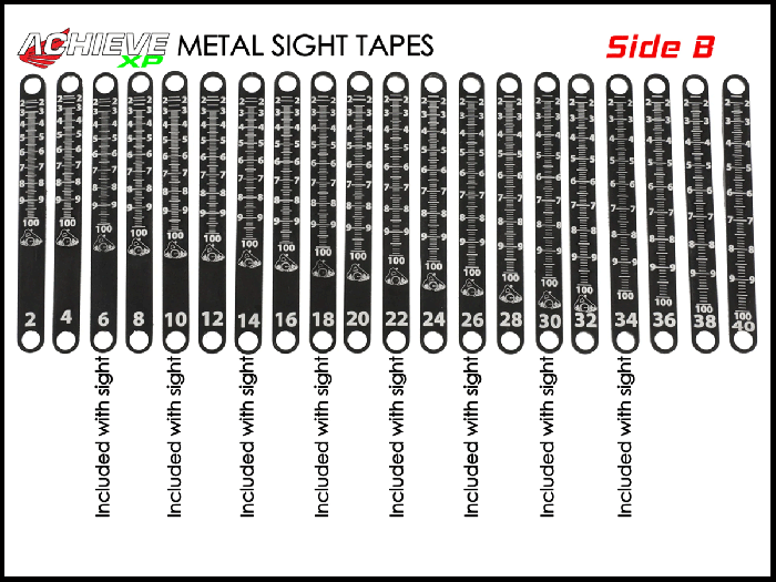 Axcel Achieve XP Metal Sight Tapes Creed Archery Supply