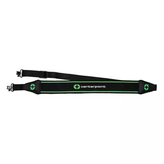 CenterPoint Crossbow Sling with padded, non-slip design and quick-detach swivels for easy carry.
