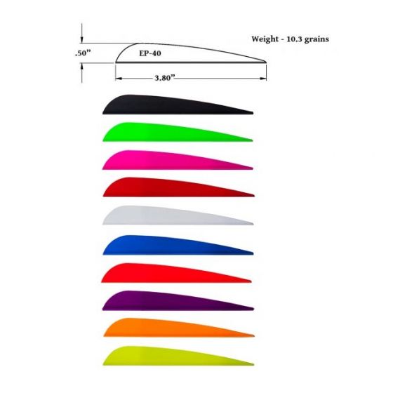 AAE Elite Plastifletch 3-7/8" Vanes