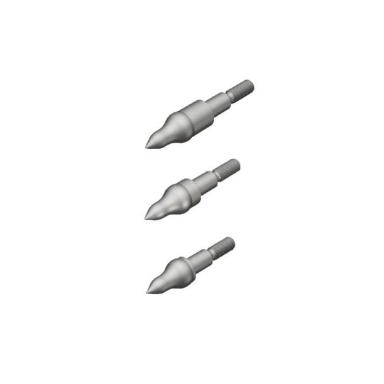 Gold Tip EZ-Pull .204 Series Screw In Target Points for easy arrow removal and durability.

