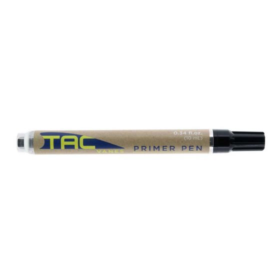 Tac Vanes Vane Primer Pen Applicator for improved glue adhesion on vanes in archery.
