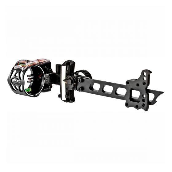 Rocky Mountain Driver Dovetail Mount Bow Sight with tool-free adjustments, adjustable rest block, and laser-etched windage/elevation marks for precise and reliable shooting.
