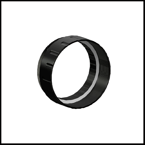 Shrewd 35mm Short Black Sun Shade - CNC Machined Aluminum Scope Accessory