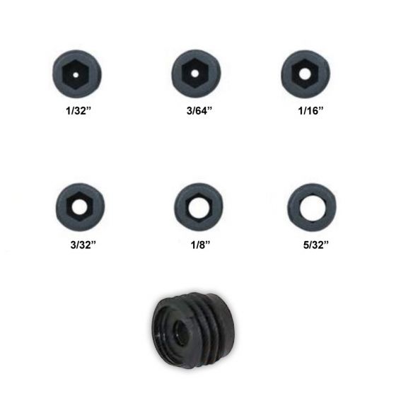 Hamskea InSight Individual Peep Sight Apertures for customizable archery setups.
