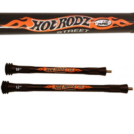 AAE Hot Rodz Street Rodz Side Rods for youth and beginner archers, high-modulus carbon stabilization.
