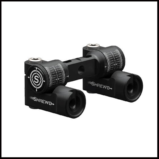 Atlas V-Bar Mount for precision archery stabilization, available in single and double configurations.

