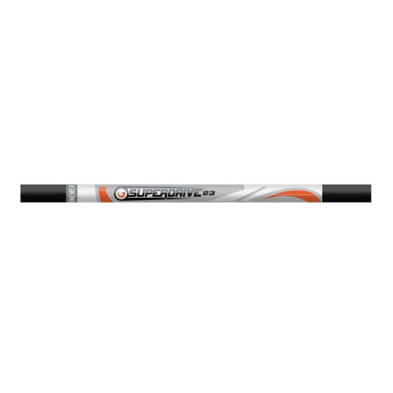 Easton Superdrive 23 Arrow Shafts - 23/64” Max Diameter Carbon Target Arrows
