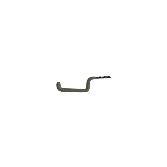 Half Rack Gear Holder screw-in hook with non-slip rubber coating for hunting gear.
