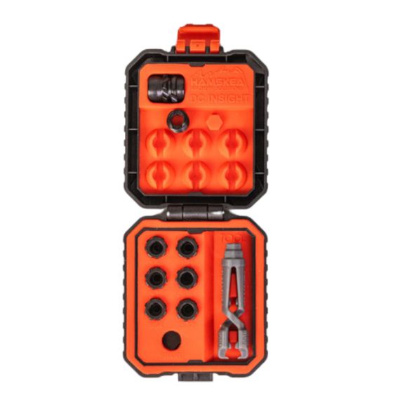 Hamskea DC InSight Short Draw Standard Peep System with seven apertures and installation tool
