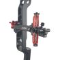 Axcel Achieve XP 6" Compound Bow Sight with ultra-high modulus carbon bar, micro-adjustable windage and elevation, and metal sight tapes for precision shooting.
