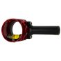 Axcel AV-25 Scope with "T" Connector, featuring a 25mm diameter, bubble level, and Co-Planar Centering Technology for precise archery alignment.
