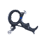Stan Lynx customizable hinge release with Clutch System, available in Black and Heavy Metal finishes, with included thumb extensions, barrels, and finger pieces. Black