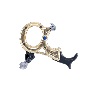 Stan Lynx customizable hinge release with Clutch System, available in Black and Heavy Metal finishes, with included thumb extensions, barrels, and finger pieces. Brass