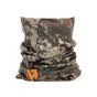 First Lite Aerowool Neck Gaiter in Specter camo, 18-inch merino-blend tube for face and neck coverage
