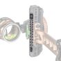 Axcel Driver 100+ metal sight tapes with laser-engraved yard scales from 100 to 150 yards
