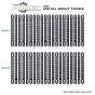 Axcel Driver 100+ metal sight tapes with laser-engraved yard scales from 100 to 150 yards
