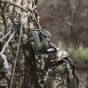 First Lite Transfer Lite Pack in Specter camo with detachable waist pack, MOLLE platforms, and integrated 28-foot gear hoist
