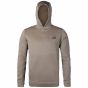 First Lite Men’s Furnace 350 Merino-X Hoody in Walnut with snap-up hood, kangaroo pocket, and thumbhole sleeves
