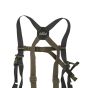 Latitude Saddle Suspenders with integrated binocular harness attachment and support straps
