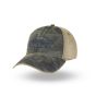 Mathews Black Camo Cap Legacy OFA trucker with black embroidered logo