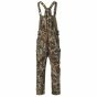 First Lite Core Insulated Bib Pant in Specter camo with full-length side zips, chest handwarmer pocket, and PrimaLoft Gold insulation
