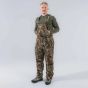 First Lite Core Insulated Bib Pant in Specter camo with full-length side zips, chest handwarmer pocket, and PrimaLoft Gold insulation
