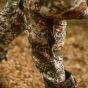 First Lite Men’s Trace Pant in Specter camo with dual thigh vents, seated-access cargo pockets, and integrated low-profile belt

