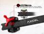 Axcel Achieve XP 6" Compound Bow Sight with ultra-high modulus carbon bar, micro-adjustable windage and elevation, and metal sight tapes for precision shooting.
