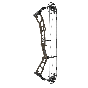 Elite HNTR33 compound bow, featuring Tri-Track Cam, LTR Roller Guard, and customizable performance mods for superior hunting accuracy. Midnight Copper