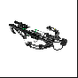 CenterPoint Tradition 405 Crossbow with stealth black adjustable stock, Whisper Silencing System, and full accessory package including 4x32 illuminated scope and three 20-inch arrows.
