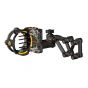 Trophy Ridge React H4 Bow Sight with React Technology, second-axis leveling, and tool-less adjustments for precise aiming and accuracy.
