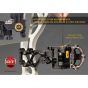 Trophy Ridge React H4 Bow Sight with React Technology, second-axis leveling, and tool-less adjustments for precise aiming and accuracy.

