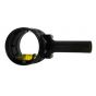 Axcel AV-31 Scope with "T" Connector featuring 31mm diameter, bubble level, and Co-Planar Centering Technology for precise archery sighting.
