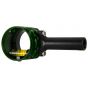 Axcel AV-25 Scope with "T" Connector, featuring a 25mm diameter, bubble level, and Co-Planar Centering Technology for precise archery alignment.
