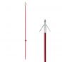 Cajun Red Fiberglass Bowfishing Arrow with Piranha and Stinger Point options
