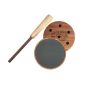 Hook's Custom Calls Assassin Slate Turkey Call with cedar pot, slate surface, and purpleheart striker for versatile turkey calling.
