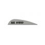 AAE Hybrid 23 Vanes – 2.3” High-Performance Arrow Fletching in Bright Colors. Gray
