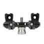 Axcel TriLock Adjustable V-Bar Mount with micro-adjustable angles and quick disconnect.
