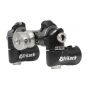 Axcel TriLock Adjustable V-Bar Mount with micro-adjustable angles and quick disconnect.
