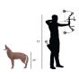 Delta McKenzie Howling Coyote 3D Archery Target - Realistic Foam Target for Backyard or Competition
