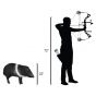 Delta McKenzie Javelina 3D Archery Target - Compact Backyard Target with Replaceable Core
