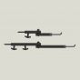 Half Rack Bow Wing screw-in bow and gear hanger with accessory mount.
