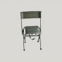 Half Rack XL Stool with ergonomic backrest and durable 600D seat for ground blind hunting.
