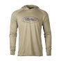 Mathews Olive Sun Hoodie - Lightweight UPF 50 Archery Base Layer for Outdoor Use
