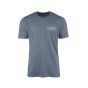 Mathews Portrait Tee - Distressed Blue Archery Shirt with Back Print

