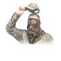 Primos Ninja 3/4 Mesh Face Mask in camouflage pattern for warm weather hunting
