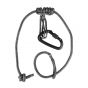 TrophyLine Amsteel Bridge - Adjustable 33 Inch Rope Bridge with Carabiner for Saddle Hunting
