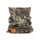 First Lite Aerowool Neck Gaiter in Specter camo, 18-inch merino-blend tube for face and neck coverage
