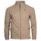 First Lite Men's Challis Fleece Jacket in Walnut, windproof low-pile fleece with tricep vents and two-way front zipper
