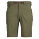 First Lite Trace Short in Conifer with 10-inch inseam, 5-pocket layout, zip rear pockets, and low-profile removable belt
